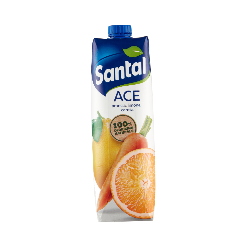 Santal Succo di Frutta ACE (Arancia, Limone e Carota) – 1 L - Bevande - Santal