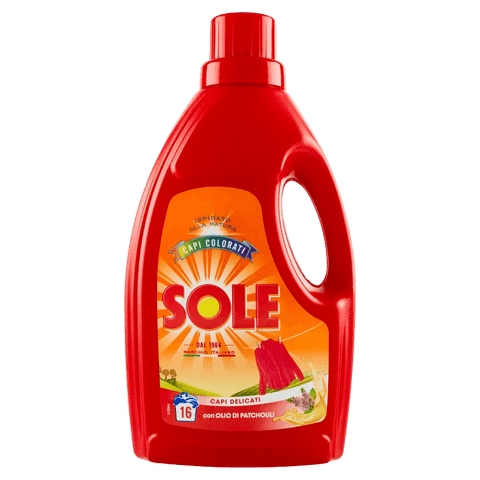 Sole Detersivo Bucato Tutti i Colori 1 L, flacone di detersivo liquido per capi colorati