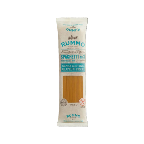 Rummo Spaghetti Senza Glutine N°3 400 g, pacco avorio di pasta di riso integrale e mais