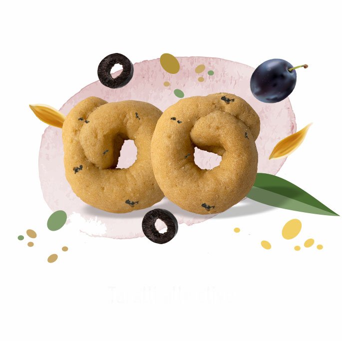 Tarallini alle Olive 250 gr - Fiore di Puglia - Snacks Salati - Fiore di Puglia