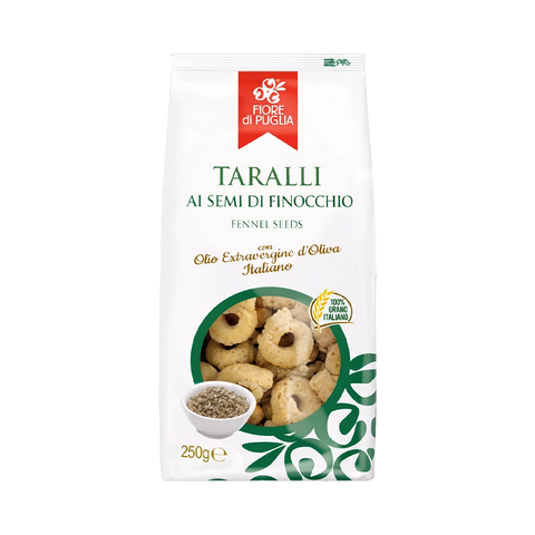 Fiore di Puglia Taralli ai Semi di Finocchio 250 g, confezione fronte