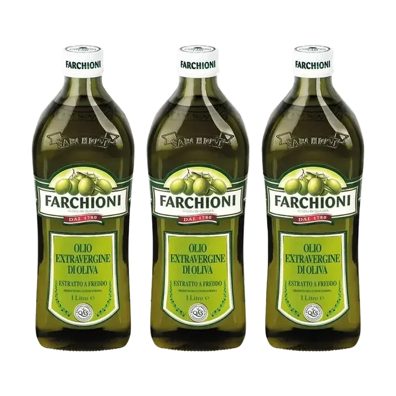 Tris Farchioni Olio EVO 1L · 1 Bottiglia in OMAGGIO - Olie - Farchioni