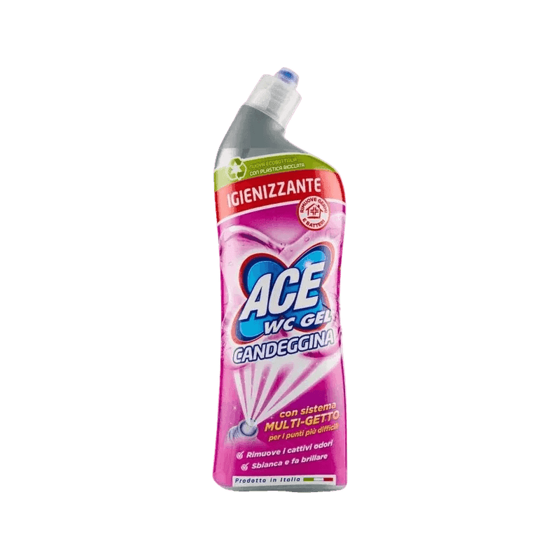Ace wc-gel met bleek 700 ml, reinigt en hygiëniseert het toilet