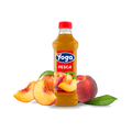 Yoga Perzik 1 L, PET fles met perzikdrank en vruchtvlees